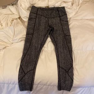 Lululemon running tights, reflective